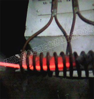 中频感应加热电源对铁丝进行退火